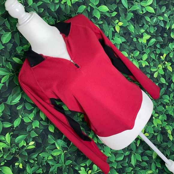 VINTAGE AVIA SPORTS LONG-SLEEVE W/ ZIPPER HALF-PLACKET · FITS S/M - Picture 2 of 7